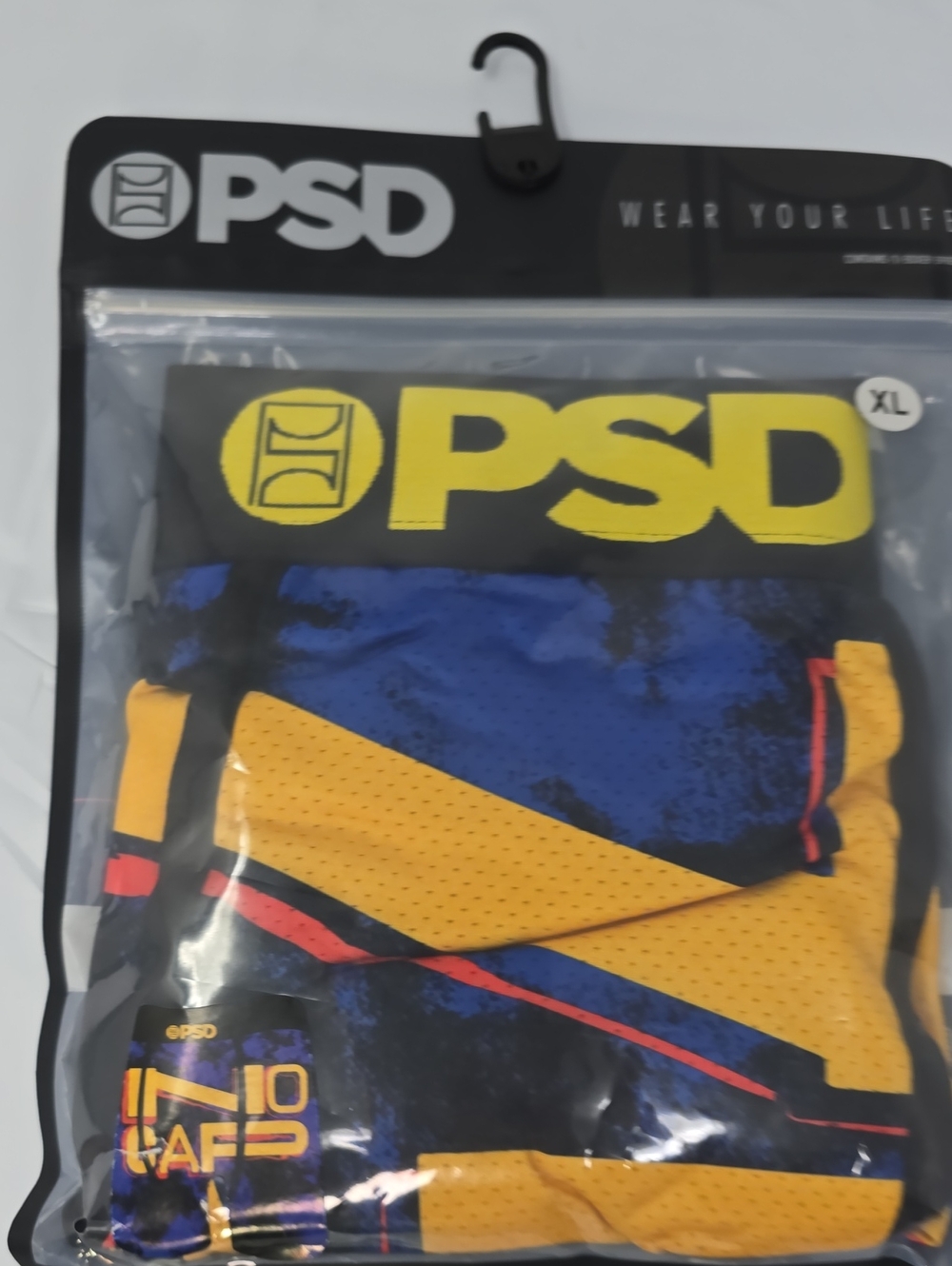 PSD Men’s Boxer Briefs - Blue & Yellow No Cap
